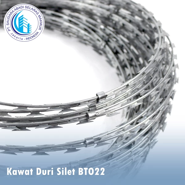 Kawat Duri Silet BTO 22 / Razor Wire BTO 22